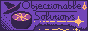 88 by 31 pixel button showing a witchy scene of a shooting star over a lake, the cursive text reads 'objectionable solutions'